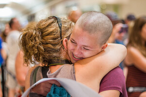 The Leucan Shaved Head Challenge: Hundreds of individuals rallied around the cause today!