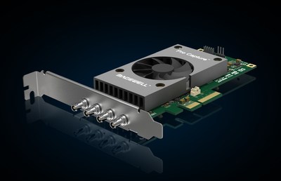 Magewell's flexible new Pro Capture SDI 4K Plus video capture card supports single-link 12G-SDI, dual-link 6G-SDI or quad-link 3G-SDI connectivity.