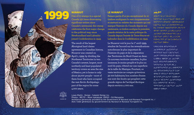 Back cover of the Official First Day Cover (CNW Group/Canada Post)