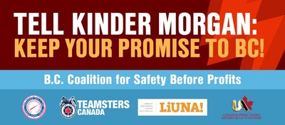 La Coalition Sécurité avant les profits met en garde les personnes potentiellement intéressées à investir dans Kinder Morgan lors de son premier appel public à l'épargne