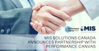MIS Solutions Canada s'associe avec DSPanel pour ajouter Performance Canvas Financials au portefeuille d'activités de MIS