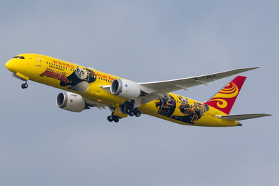 Hainan Airlines’ third Kung Fu Panda-themed plane starts its maiden flight