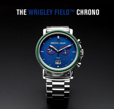 Original Grain Watch Co. and Chicago Cubs recognize fans with limited edition “The Wrigley Field™ Chrono” collectible watch.