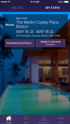 Starwood Preferred Guest (SPG) – One of Marriott International’s Loyalty Programs --- Further Elevates The Member Experience Through Mobile Check-In