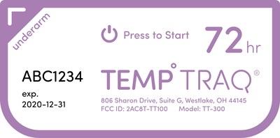 Blue Spark Technologies, Inventor of the TempTraq Wearable, Bluetooth Temperature Monitor, Awarded Patent