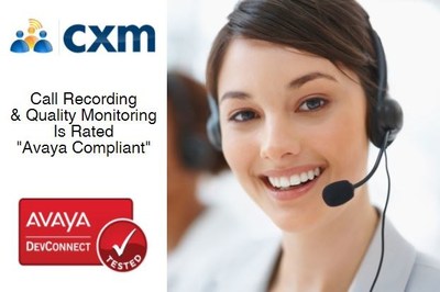 Call Recording and Quality Monitoring is Rated Avaya Compliant