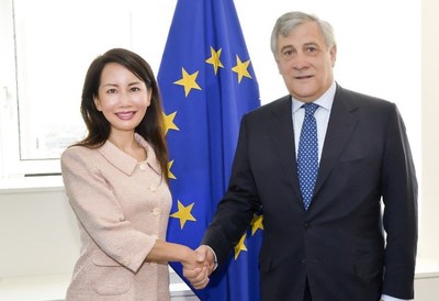 Jane met with Antonio Tajani, President of the European Parliament during her visit in Brussels