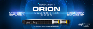 CIARA Announces the Next Generation ORION HF and RS Servers Based on Intel's Latest Generation of Processors: Intel® Xeon® Processor Scalable Family (Skylake-SP) and Intel® Core™ X-Series (Skylake-X)