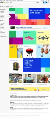 eBay launches a new brand platform "Fill Your Cart with Color" http://www.ebay.com/fill-your-cart-with-color