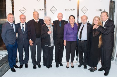 Past laureates, distinguished by their remarkable careers and many outstanding accomplishments were in attendance at the event including: Michel Marc Bouchard (GGPAA 1993), Rock Demers (GGPAA 1998), Jean André Élie (Ramon John Hnatyshyn Award 2011), Paul-André Fortier (GGPAA 2012), Margie Gillis (GGPAA 2011), Suzanne Lebeau (GGPAA 2006), Jeanne Renaud (GGPAA 1995) and Joseph Rouleau (GGPAA 2004). (CNW Group/Birks Group Inc.)