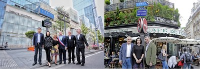 Two road signs signified the "International Sister Street" (PRNewsfoto/Chengdu IFS)