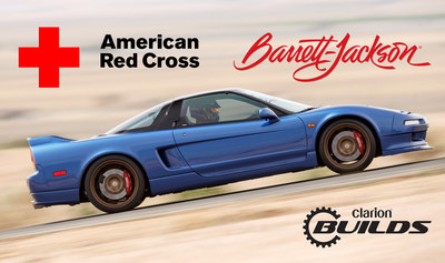 Clarion Helps American Red Cross Prevent and Alleviate Human Suffering Around the Globe - Entire Barrett-Jackson Auction Hammer Price from Clarion Build’s Beautifully Restored and Tastefully Modified First-Generation Acura NSX to be Donated to Support the American Red Cross.