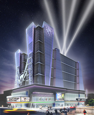 A Rendering of The Proposed Official Hip Hop Hall of Fame + Museum & Entertainment Mega-Complex