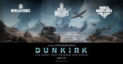 Wargaming partners with Warner Bros. for epic action thriller "DUNKIRK", written and directed by Christopher Nolan. Leading WWII strategy video game publisher honors historic "Miracle of Dunkirk" evacuation across World of Tanks, World of Warships and World of Warplanes.