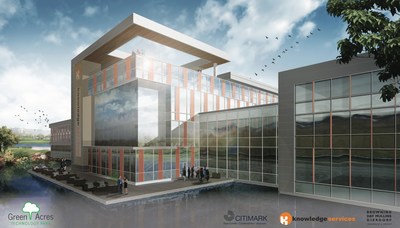 Conceptual design for the new Knowledge Services headquarters at Green Acres Technology Park.