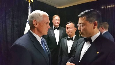 Adam Tan, Vice Chairman and CEO of HNA Group, discussed with US Vice President Mike Pence on HNA Group’s strategies for U.S. growth and commitment to creating jobs.