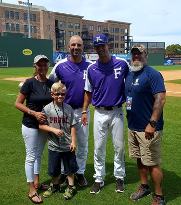 Wounded Warrior Project veteran Joe Merritt is becoming more comfortable with crowds after PTSD treatment at Warrior Care Network. He recently joined his family in being recognized during a college baseball tournament.