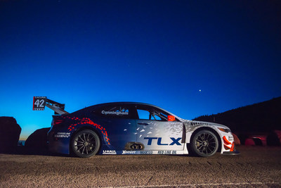The Acura TLX GT race car returns to competition in the Pikes Peak Open class.