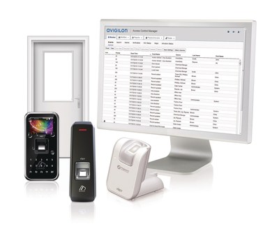Figure 1. The Avigilon Access Control Manager system integration with Virdi’s fingerprint authentication technology. (CNW Group/Avigilon Corporation)