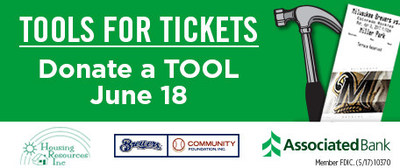 Tool Drive at Miller Park to support Housing Resources, Inc.