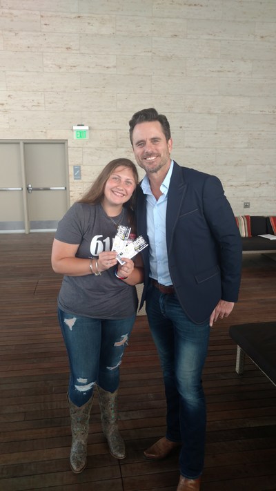 “Nashville” star, Charles Esten, surprised 19-year-old blood cancer survivor, Jordan Smith of Nashville, TN with a sneak preview of Esten’s rehearsal at the 2017 CMT Music Awards and tickets to the show, as part of The Leukemia & Lymphoma Society's #RandomActsofLight.