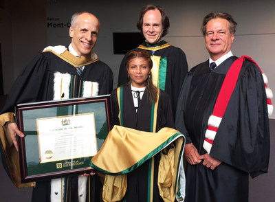 Honoré par l'Université de Sherbrooke, Raif Badawi adresse un message par la voix de son épouse