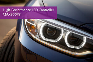 Maxim's Automotive LED Controller Eliminates Trade-Off Between Fast Response Time and Low EMI for Exterior Lighting and Improved Safety Applications