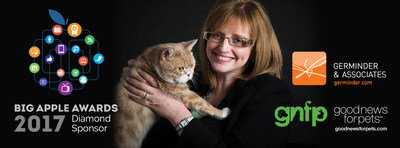 Germinder & Associates, Inc. and Goodnewsforpets are Diamond level sponsors of the 2017 PRSA-NY Big Apple Awards.