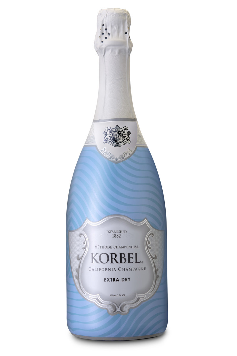 Korbel California Champagne the Season with Exclusive Bottle Wrap