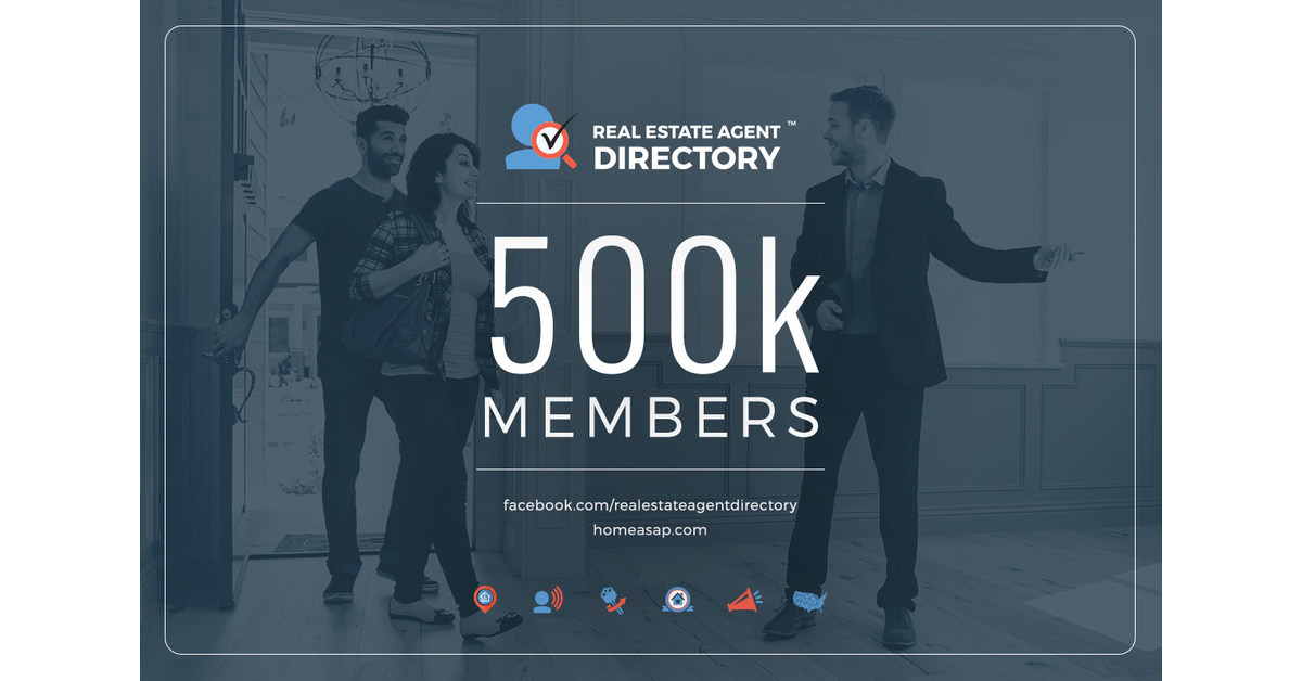 The Real Estate Agent Directory™ on Facebook Surpasses HalfaMillion