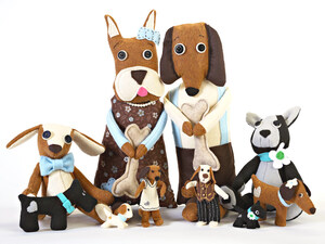 Jennifer D Burrell Launches New Heart Felt Dogs Collection