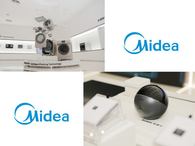Midea persuits the best products by improving the efficiency of each component. (left). Intelligent robot developed by Midea Smart Home (right).