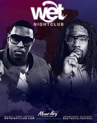 Pictured left and pictured right: Jeremih appears at Wet Nightclub on July 1 at Mt. Airy Casino Resort, Wale appears at Wet Nightclub on July 3 at Mt. Airy Casino Resort