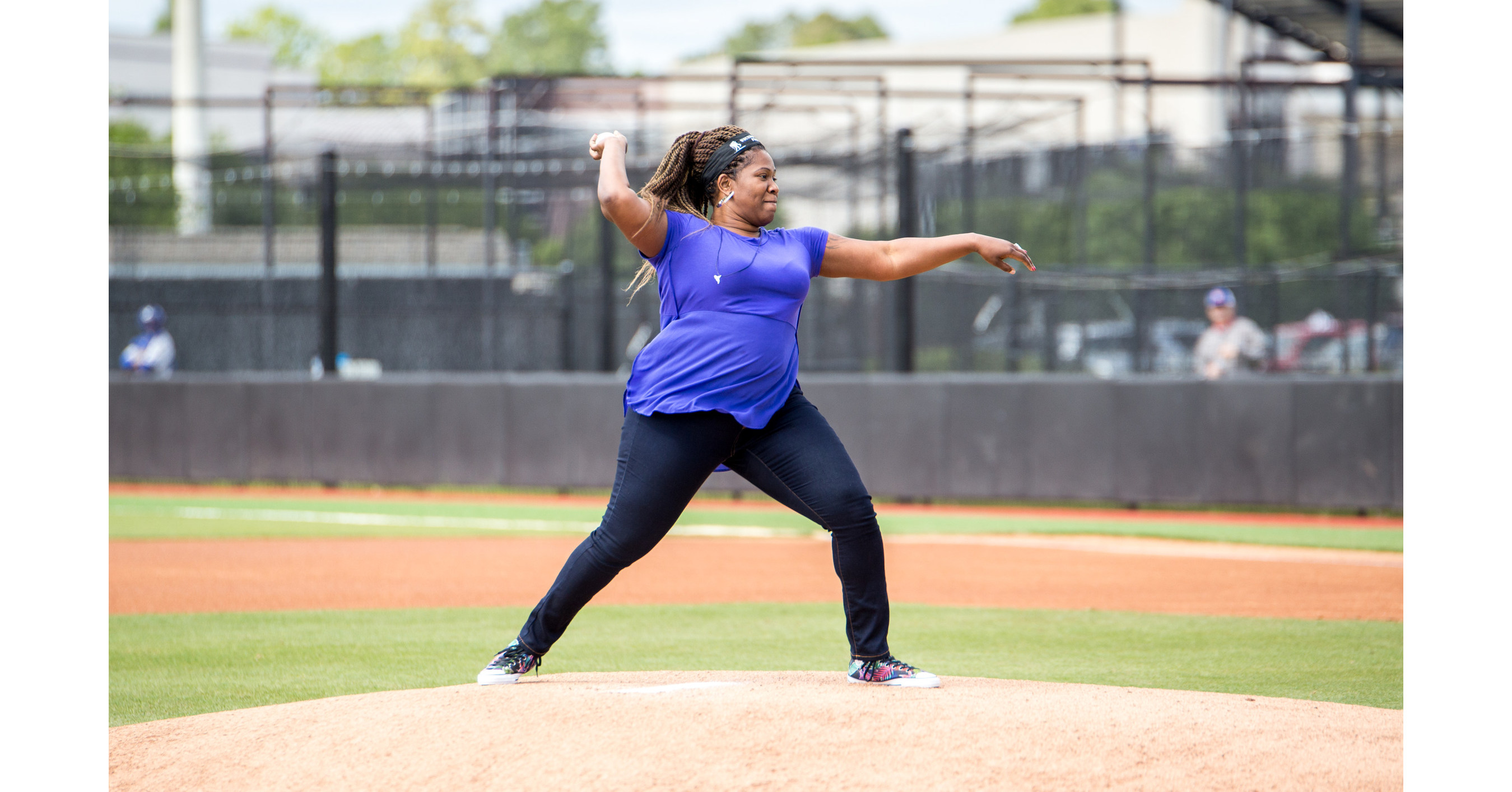 Veteran Served by Wounded Warrior Project Throws First Pitch at East