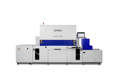 Epson SurePress L-6034VW industrial digital label press with UV curing ink
