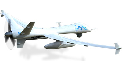 UA Alpha drone, FlyH2 Aerospace'’s flagship remotely piloted aircraft. (CNW Group/Ballard Power Systems Inc.)