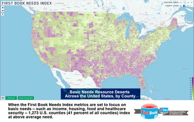 First Book Announces First Book Needs Index: New Research Tool Synthesizes Public and Proprietary Data to Reveal Complexity of Poverty and 'Resource Deserts' Affecting Image