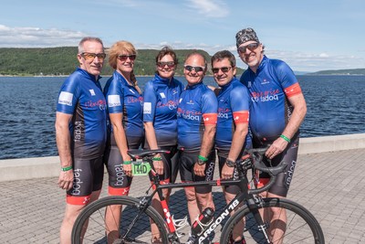 Grand défi Pierre Lavoie : un « olympien » roule pour l'équipe du Réseau FADOQ