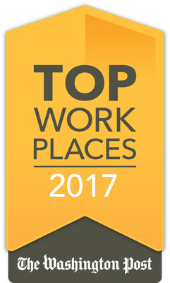 CapTech is honored to be recognized as a 2017 Washington Post Top Workplace.