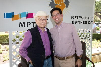 Norman Lear pictured with MPTF's Chief Innovation Officer Scott Kaiser, M.D. Photo by Craig Mathew, Mathew Imaging