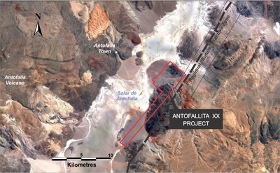 Figure 2: Antofallita XX location in central sector of Antofalla Salar (CNW Group/Advantage Lithium Corp)