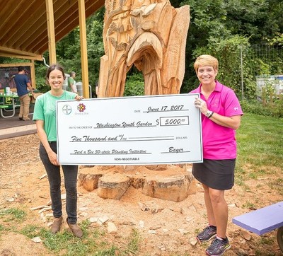 The Washington Youth Garden was awarded $5,000 by the Feed a Bee steering committee to restore its Butterfly and Pollinator Garden.