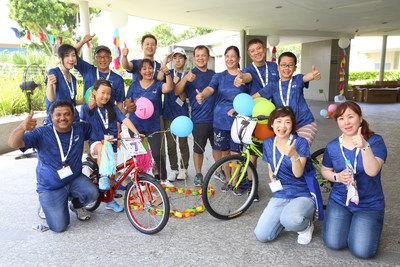 NCH Asia employees and family members built 30 bicycles for the Pertapis Children’s Home in Singapore.