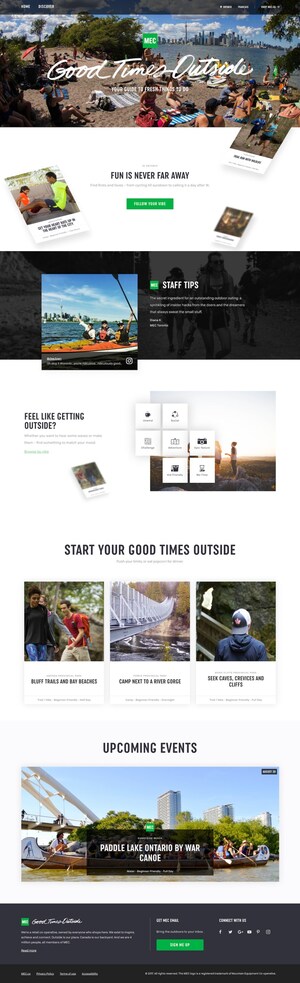 Ditch the Guidebook: MEC Launches Multi-Filter Website to Inspire Outdoor Adventure