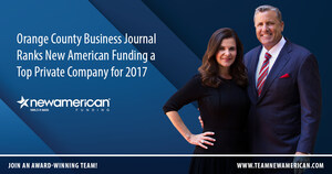 Orange County Business Journal Ranks New American Funding a Top Private Company for 2017