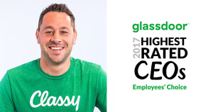 Scot Chisholm, Classy CEO And Co-Founder, Named A Glassdoor Highest Rated CEO In 2017