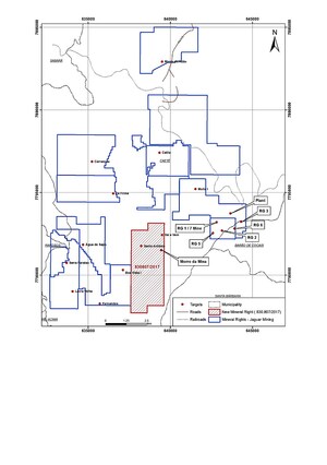 Jaguar Announces Acquisition of Strategic Land Position Extending Roça Grande Mine Concession by 1,000 Hectares; Provides Growth Exploration Update