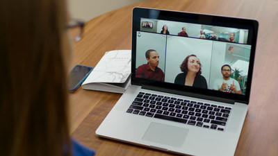 Example of the Meeting Owl's remote participant experience