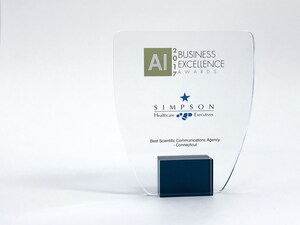 Simpson Healthcare Wins "Best Scientific Communications Agency-CT" at the 2017 Business Excellence Awards