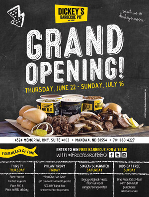 North Dakota's Second Dickey's Barbecue Pit Coming to Mandan